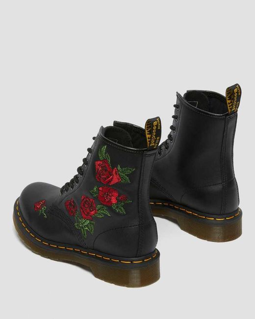 Dr. Martens Multicolor 1460 Leather Lace-Up Boots (Decayed Roses) Boots