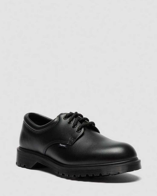 Dr. Martens Black Leather Supreme Postal Shoes for men