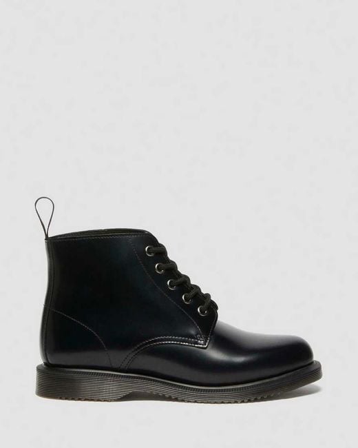 Dr. Martens Black Emmeline Leather Lace-Up Boots Boots