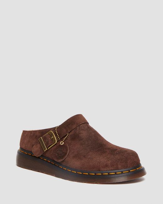 Dr. Martens Brown Isham Desert Oasis Suede Mules Shoes for men