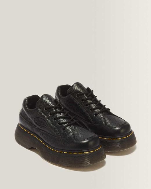 Dr. Martens Black Buzz 5-Eye Milled Nappa Leather Shoes