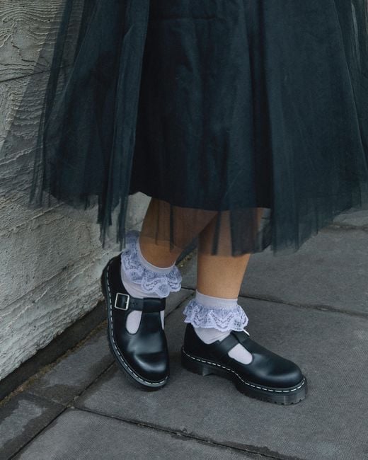 polley smooth leather mary janes dr martens