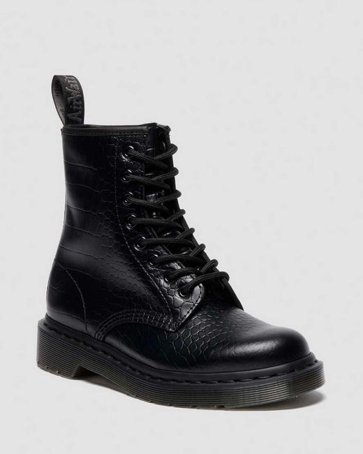 Dr. Martens Black 1460 Croco