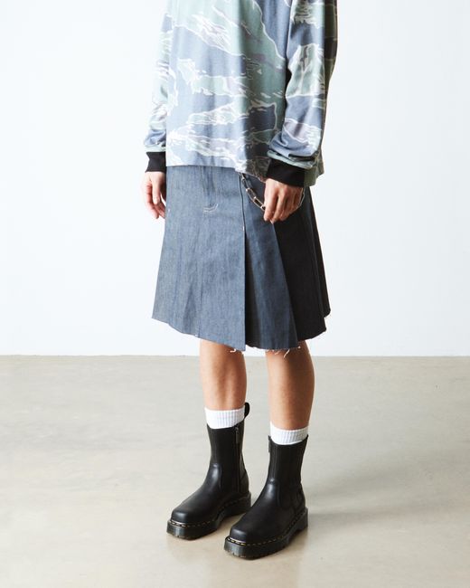 Dr. Martens Black Amaayah Lo Leather Boots