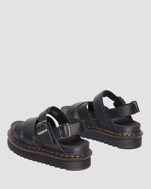Dr. Martens Voss Ii Athena Leren Sandalenen Met Riem in het Black