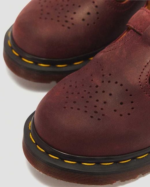 Dr. Martens Brown 8065 Crazy Horse Leather Mary Jane Shoes
