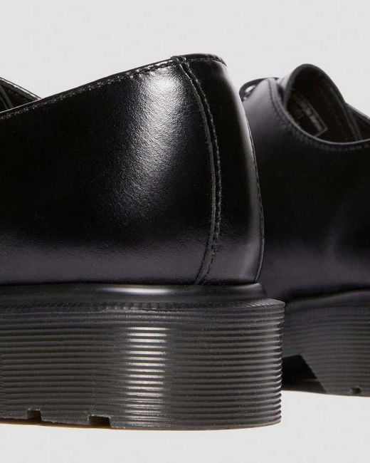 Dr. Martens Black 1461 Analine Leather Steel Toe Shoes Brogues for men