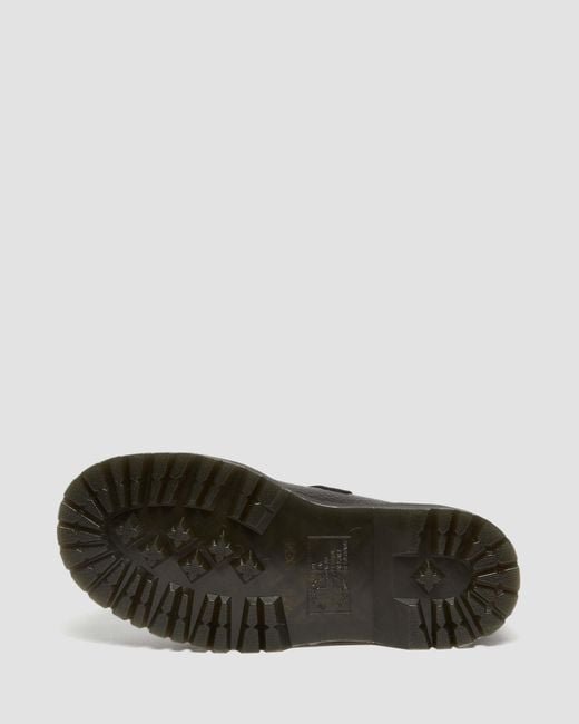 Nappa cuero merceditas con plataforma bethan piercing de piel zapatos Dr. Martens de color Black