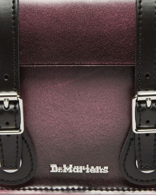 Cuero bolso bandolera de piel con efecto envejecido de 18 cm Dr. Martens de color Multicolor