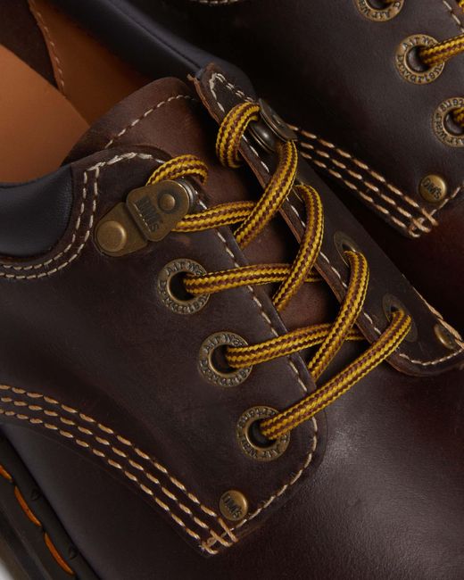 Dr. Martens Brown 8053 Quad Ii Crazy Horse Leather Platform Shoes for men