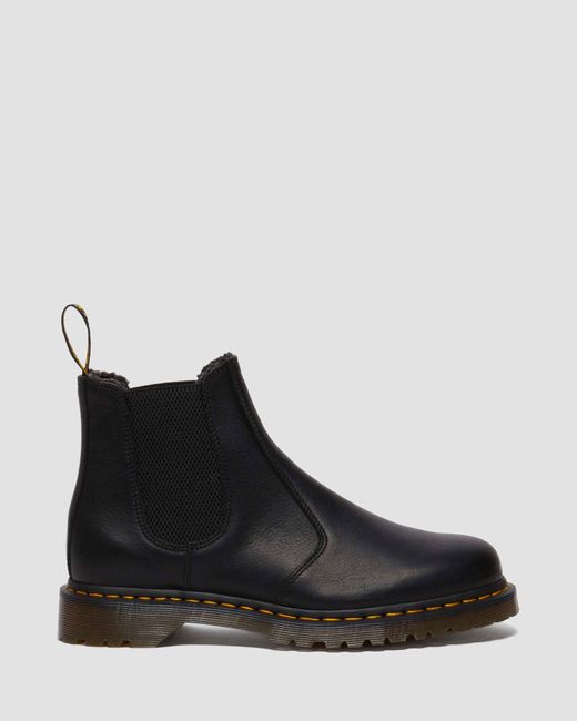 Pelle stivaletti chelsea 2976 foderati di Dr. Martens in Black