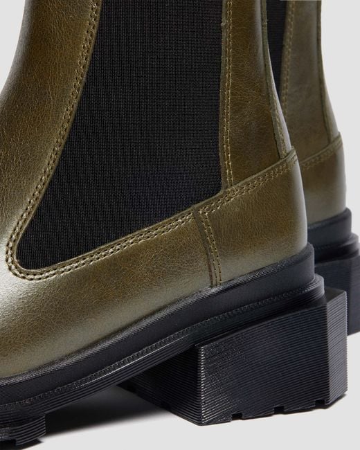 Dr. Martens Black Maybole Chelsea Square Toe Leather Boots