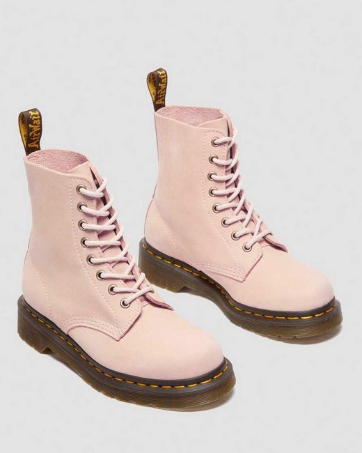 Dr. Martens Pink 1460 Pascal Nubuck Leather Boots