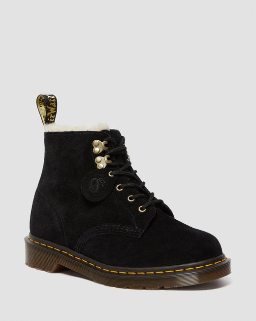 101 suede shearling lined boots