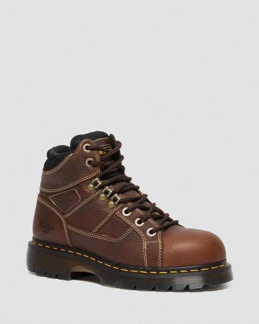 Dr. Martens Ironbridge Leather Steel Toe Work Boots in Brown for Men Lyst