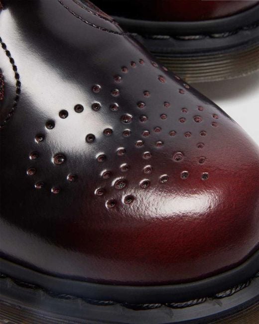 Dr. Martens Black 8065 Arcadia Rub Off Leather Mary Jane Shoes