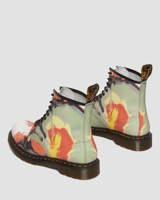 Dr. Martens Multicolor 1460 Tate 'volcanic Flare' Leather Lace Up Boots