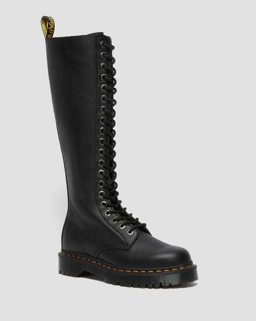 Dr. Martens Black 1b60 Bex Pisa Leather Knee High Boots