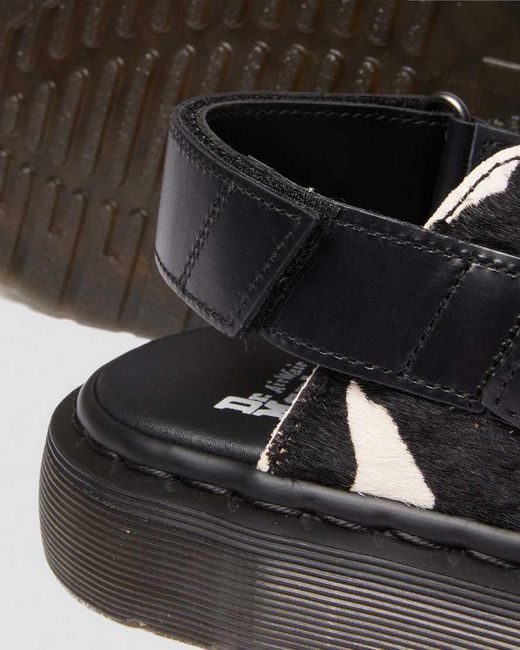 Dr. Martens Black Jorge Ii Hair-On Slingback Mules for men