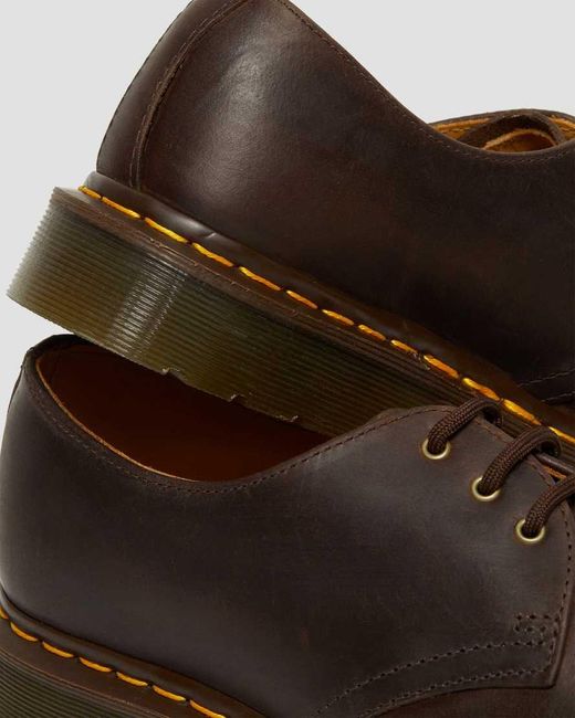 Dr. Martens Brown 1461 Crazy Horse Leather Oxford Shoes