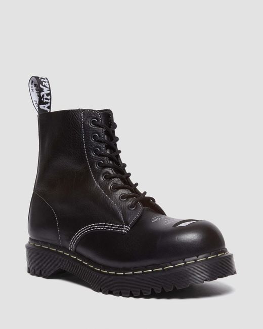 Dr. Martens Black 1460 Pascal Bex Exposed Steel Toe Lace Up Boots