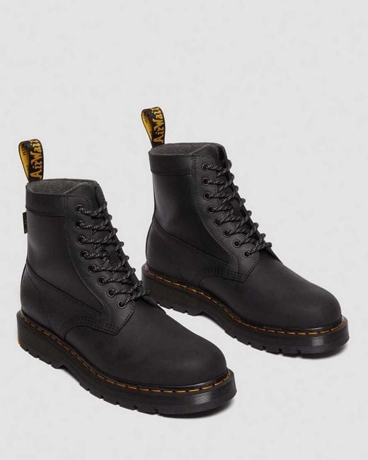 Dr. Martens Black 1460 Trinity Wintergrip Waterproof Boots for men