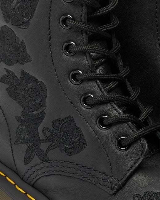 Dr. Martens 1460 Vonda Mono Women's Floral Boots Black Softy