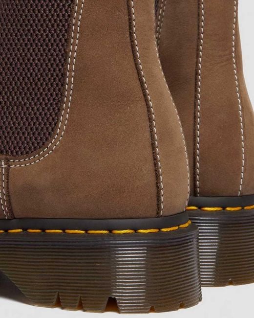 Dr. Martens Brown 2976 Bex Faux Fur-Lined Platform Chelsea Boots