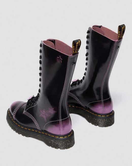 Dr. Martens Black Leder 1B99 Bratz Bex Hohe Stiefel