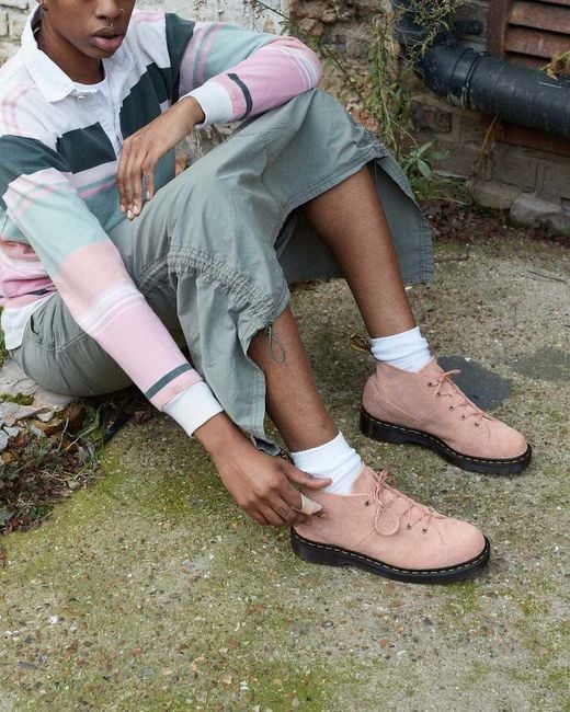 Dr. Martens Pink Church Desert Oasis Suede Monkey Boots for men