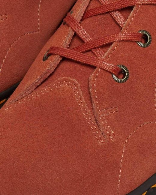Dr. Martens Red Dr. Martens Church Suede Monkey Boots Rust Tan for men