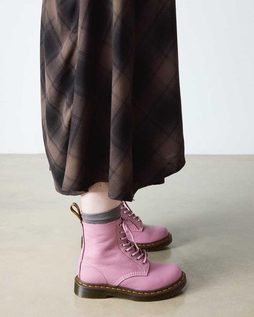 Dr. Martens Pink 1460 Soft Leather Boots