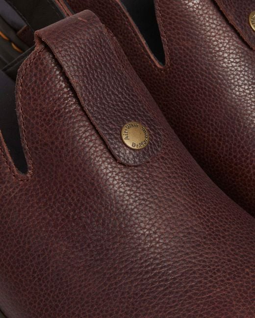 Dr. Martens Zebzag Rustique Leather Platform Mules in Brown Dr. Martens Zebzag Rustique Leather Platform Mules in Brown