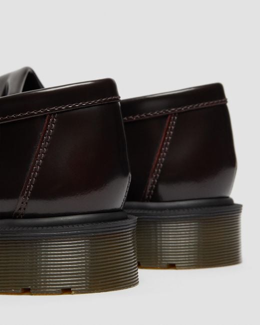 Dr. Martens Black Adrian Arcadia Leather Tassel Loafers for men