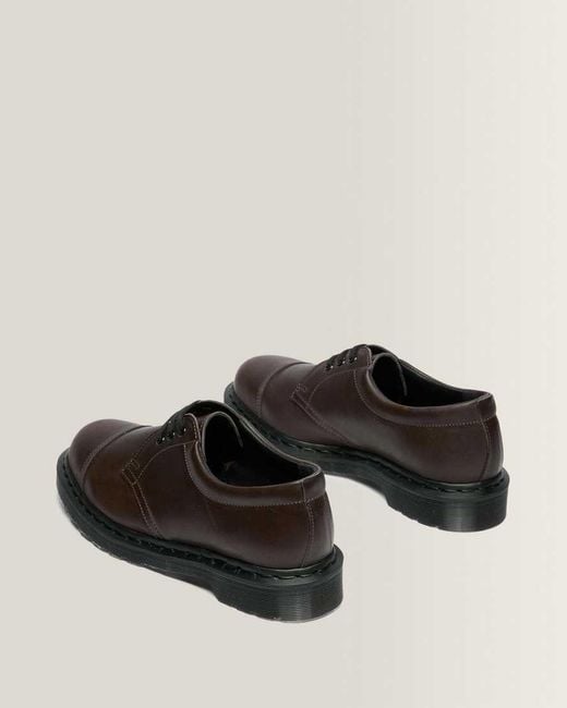 Dr. Martens Black 1461 Mhl 3 Eye Leather Shoes for men
