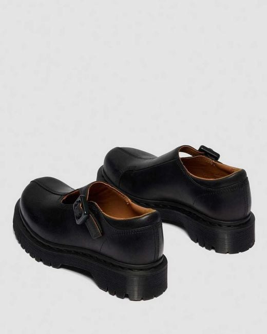 Dr. Martens Black Rejena Mary Jane Old Harness Leather Shoes