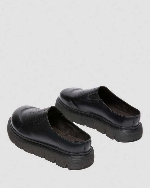 Dr. Martens Black Vent Xx02 Leather Mules Shoes for men