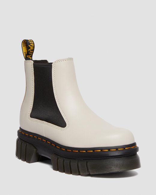 Dr. Martens Black Leather Audrick Platform Chelsea Boots for men