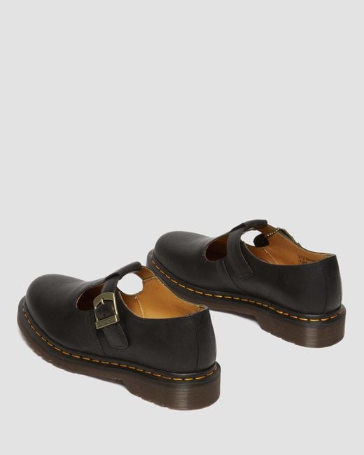 Dr. Martens Brown T-bar Regency Leather Mary Jane Shoes for men