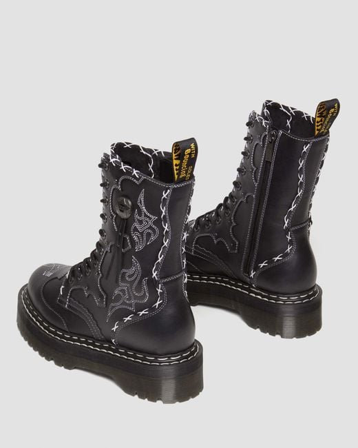 Dr martens Black Skull Web Print Smooth 1460 Skull Web brulee black Skull Web Print Smooth