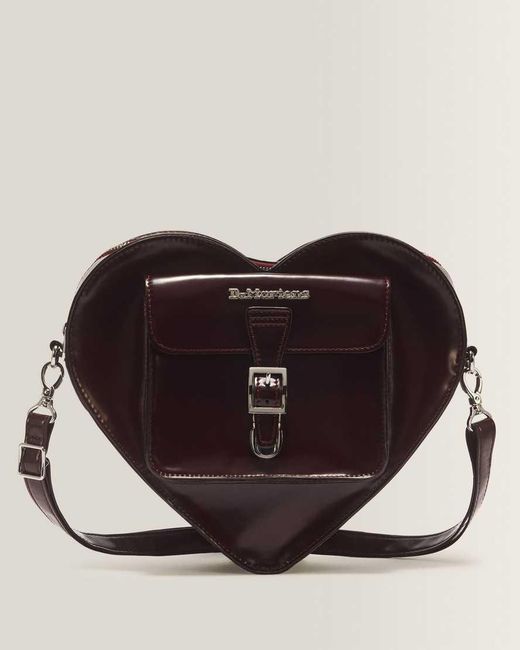 Dr. Martens Brown Vegan Heart Shaped Bag