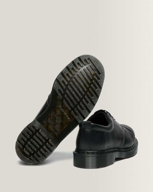 Dr. Martens Black 1461 Mhl 3 Eye Leather Shoes for men