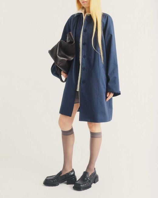 Dr. Martens Black Maybole Square Toe Ruched Leather Loafers