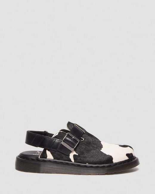 Dr. Martens Black Jorge Ii Hair-On Slingback Mules for men