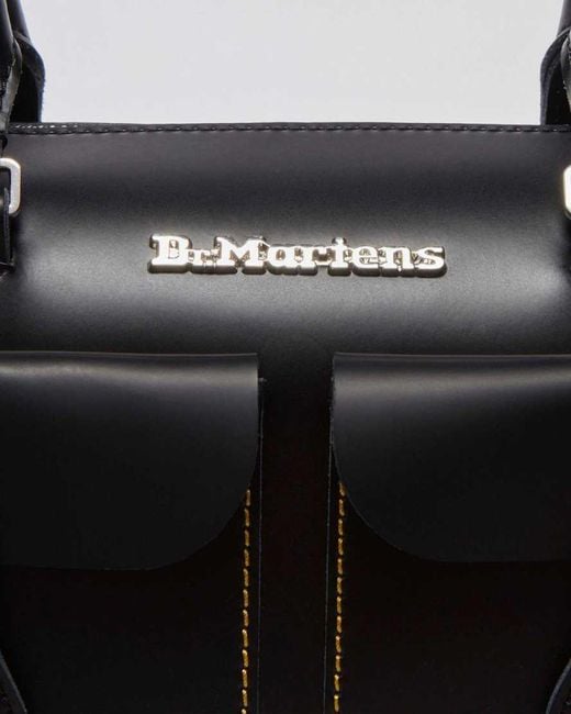 Dr. Martens Black Kiev Leather Top Handle Bag