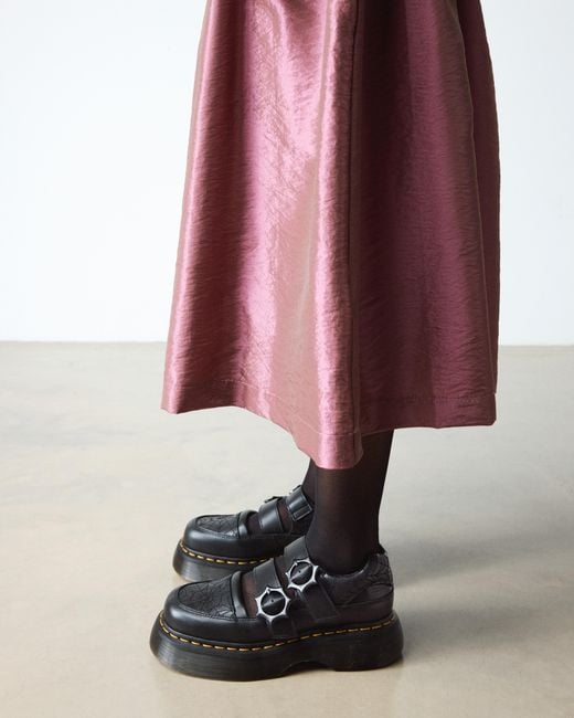 Dr. Martens Black Leather Buzz Mary Jane Wednesday Shoes