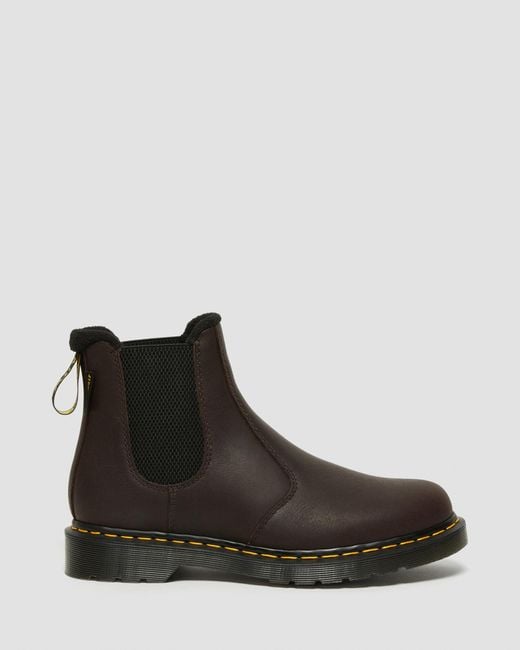 Dr. Martens Black 2976 Warmwair Leather Chelsea Boots for men