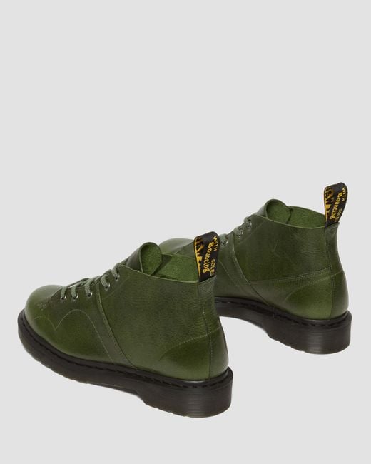 Dr. Martens Green Church Buckingham Leather Monkey Boots for men