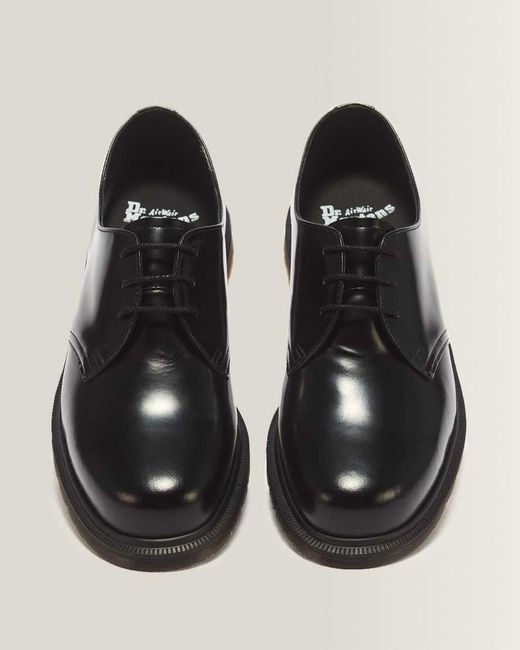 Dr. Martens Black Mayfare Smooth Leather Shoes for men