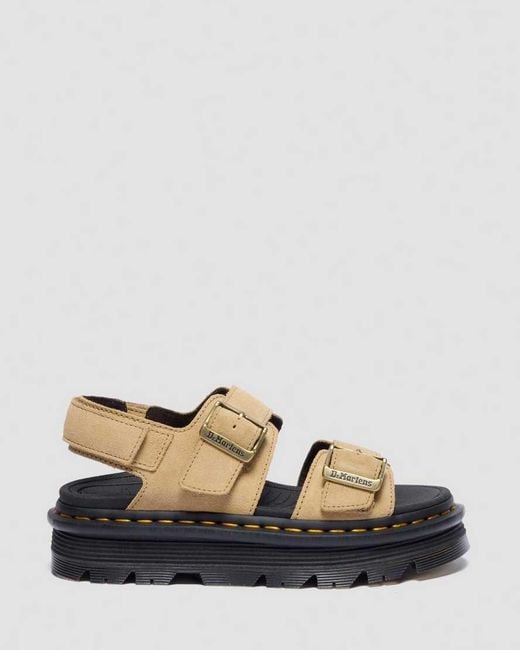 Dr. Martens Black Zebzag Sandals